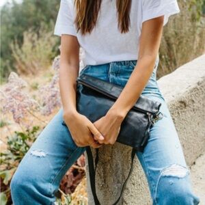 Convertible Crossbody Clutch Black